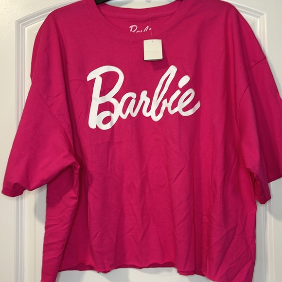 Barbie Tops - BARBIE Graphic T-Shirt XL hot pink oversized